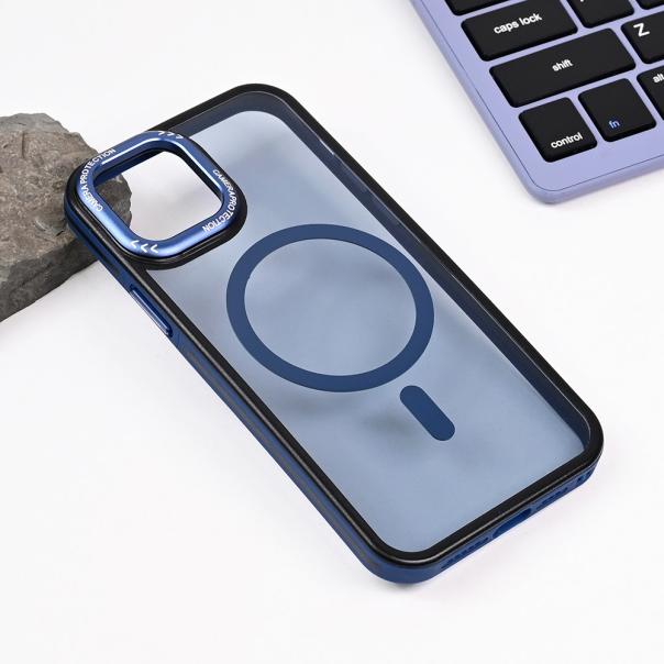 Maska za iPhone 12 6.1 Magsafe Trendy plava - 217473