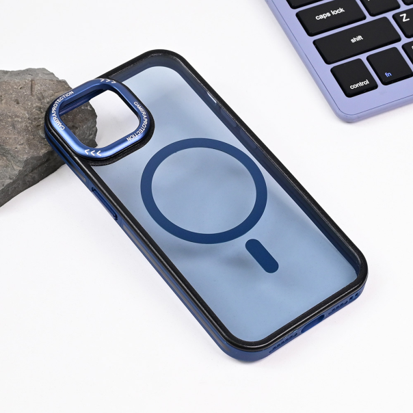 Maska za iPhone 15 6.1 Magsafe Trendy plava - 217465