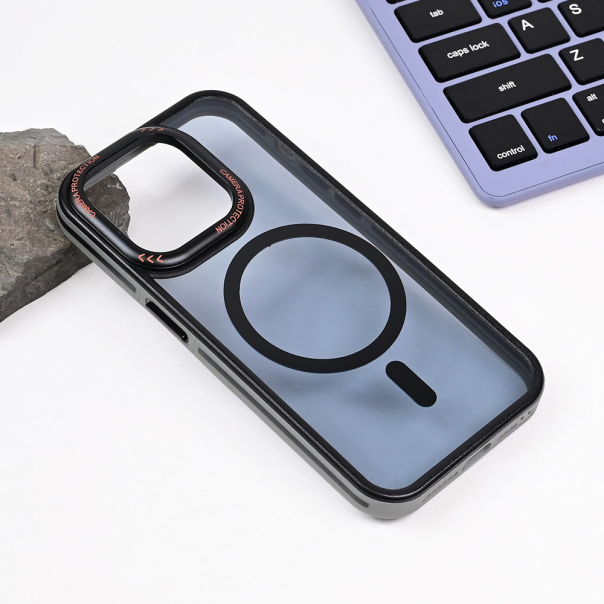 Maska za iPhone 15 Pro 6.1 Magsafe Trendy crna - 217441
