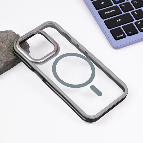 Maska za iPhone 15 Pro 6.1 Magsafe Trendy siva - 217442