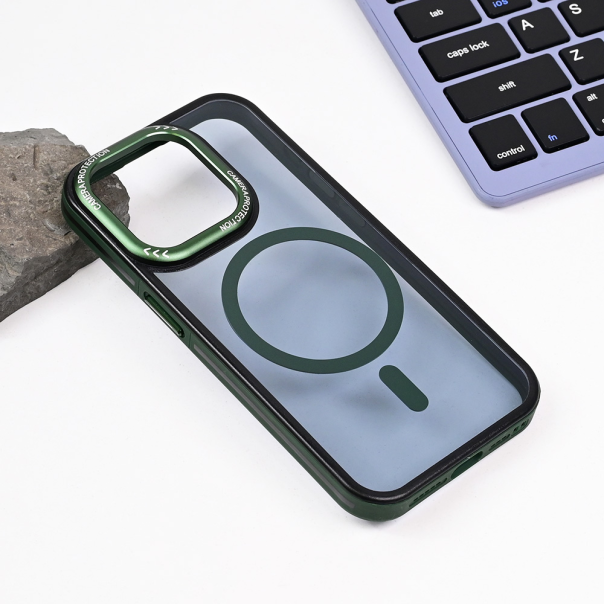 Maska za iPhone 15 Pro 6.1 Magsafe Trendy zelena - 217444