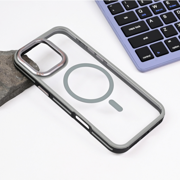Maska za iPhone 16 Pro Max 6.9 Magsafe Trendy siva - 217438