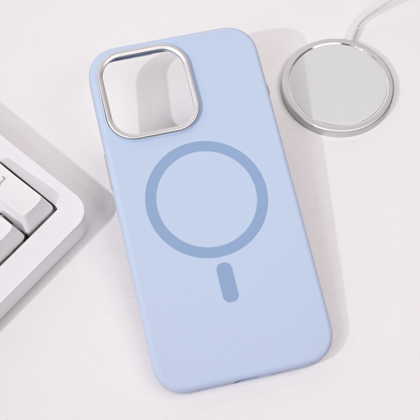 Maska za iPhone 13 Pro Max 6.7 Magsafe Pure Plus svetlo plava - 215066