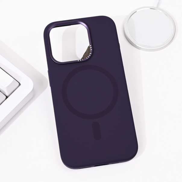 Maska za iPhone 14 Pro 6.1 Magsafe Pure Plus tamno ljubičasta - 215079