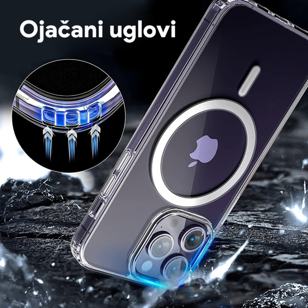 Maska za iPhone 14 Pro 6.1 transparent (IC) Magsafe - 212160
