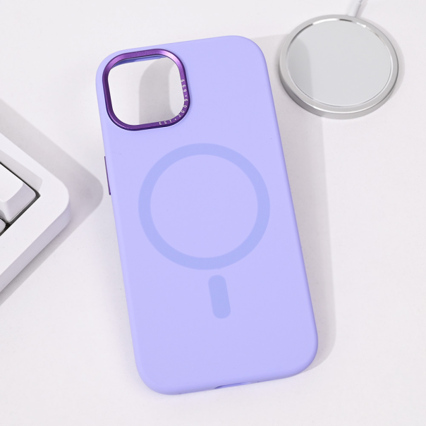 Maska za iPhone 15 6.1 Magsafe Pure Plus ljubičasta - 215082