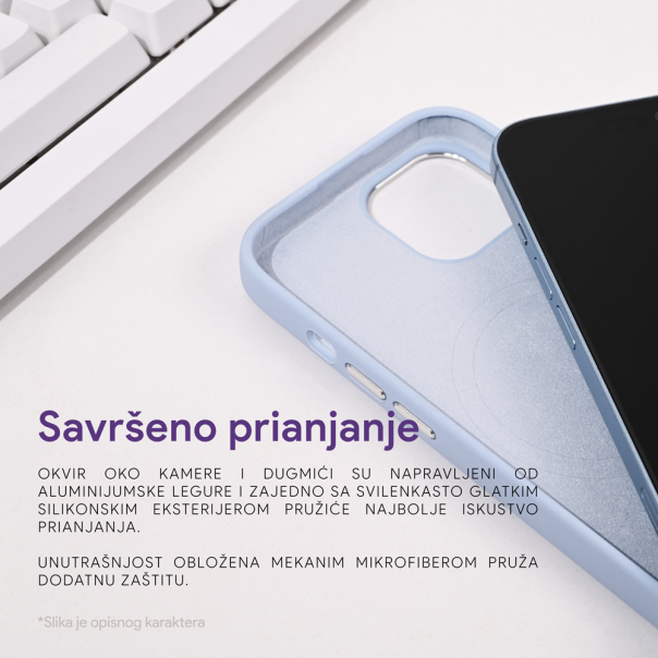 Maska za iPhone 15 Pro Max 6.7 Magsafe Pure Plus tamno ljubičasta - 215097