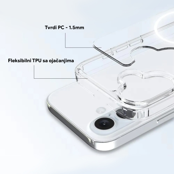 Maska za iPhone 16 6.1 transparent Magsafe - 215885-1