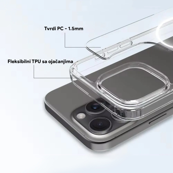 Torbica Magsafe za iPhone 16 Pro Max 6.9 transparent - 215888-1
