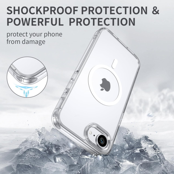 Maska za iPhone 16e 6.1 transparent (IC) Magsafe - 221239