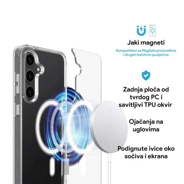 Torbica Magsafe za Samsung S921B Galaxy S24 transparent - 214204