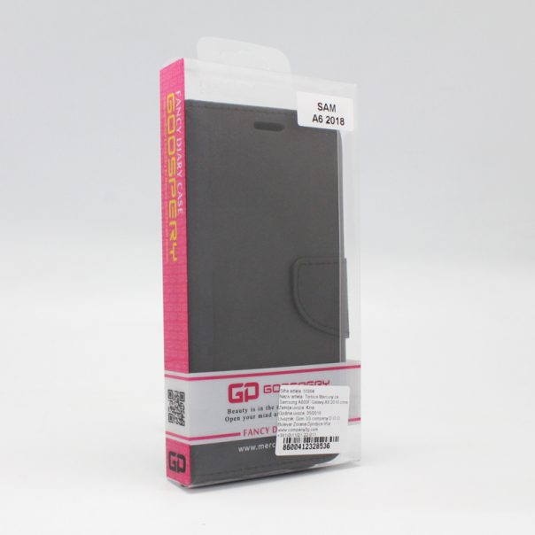 Torbica Mercury za Samsung A600F Galaxy A6 2018 crna - 55984-1