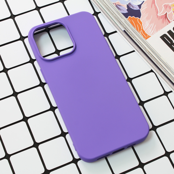 Maska za iPhone 15 Pro Max 6.7 Nano Silikon ljubičasta - 209552