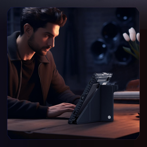 Torbica Nillkin Bumper Leather Pro za Samsung X710 Galaxy Tab S9 crna - 213053