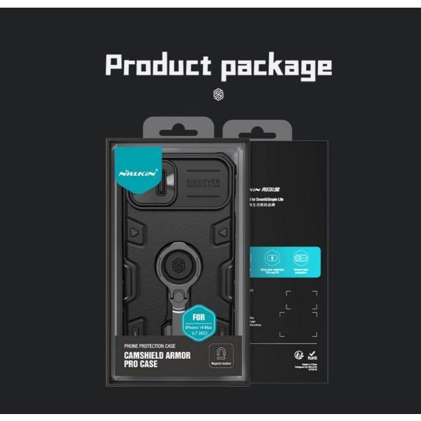 Torbica Nillkin CamShield Armor Pro Magnetic za iPhone 14 Plus 6.7 crna - 203805-1