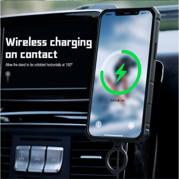 Torbica Nillkin CamShield Armor Pro Magnetic za iPhone 14 Plus 6.7 zelena - 204340