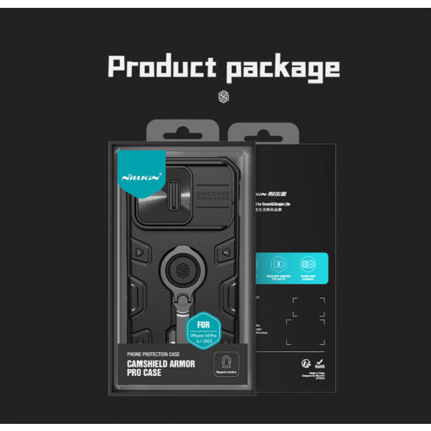 Torbica Nillkin CamShield Armor Pro Magnetic za iPhone 14 Pro 6.1 crna - 204341