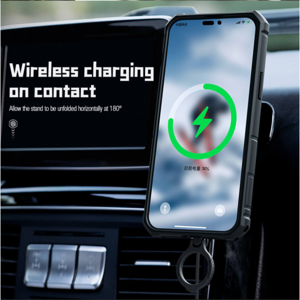 Torbica Nillkin CamShield Armor Pro Magnetic za iPhone 14 Pro 6.1 plava - 204342