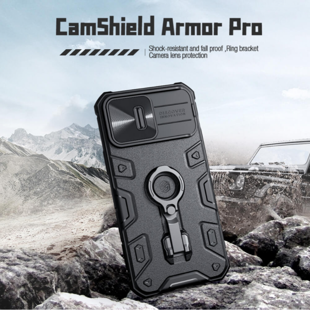 Maska za iPhone 14 Pro Nillkin CamShield Armor Pro crna - 203807-1