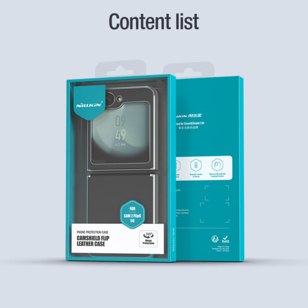 Maska za Samsung Galaxy Z Flip 6 Nillkin CamShield Flip crna - 215624