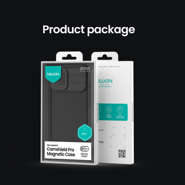 Maska za iPhone 17 63 Nillkin CamShield Pro Magnetic crna - 223878