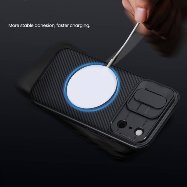 Maska za iPhone 17 Pro 63 Nillkin CamShield Pro Magnetic crna - 223880