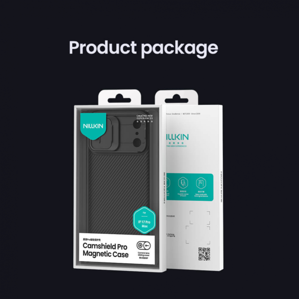 Maska za iPhone 17 Pro Max 69 Nillkin CamShield Pro Magnetic crna - 223881