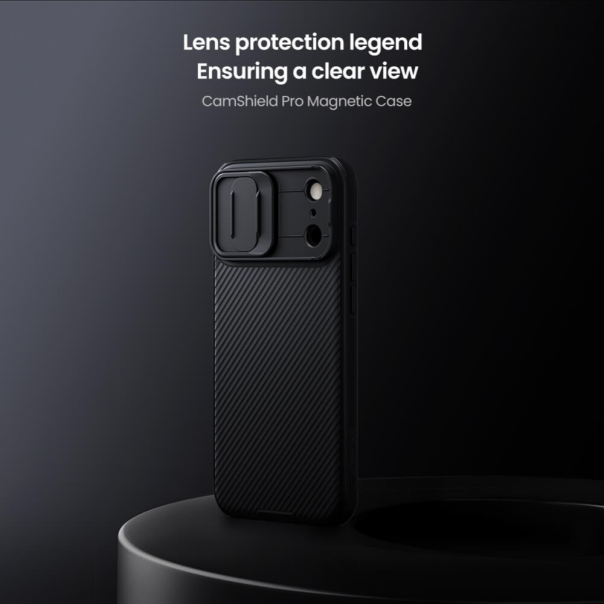 Maska za iPhone 17 Pro Max 69 Nillkin CamShield Pro Magnetic crna - 223881