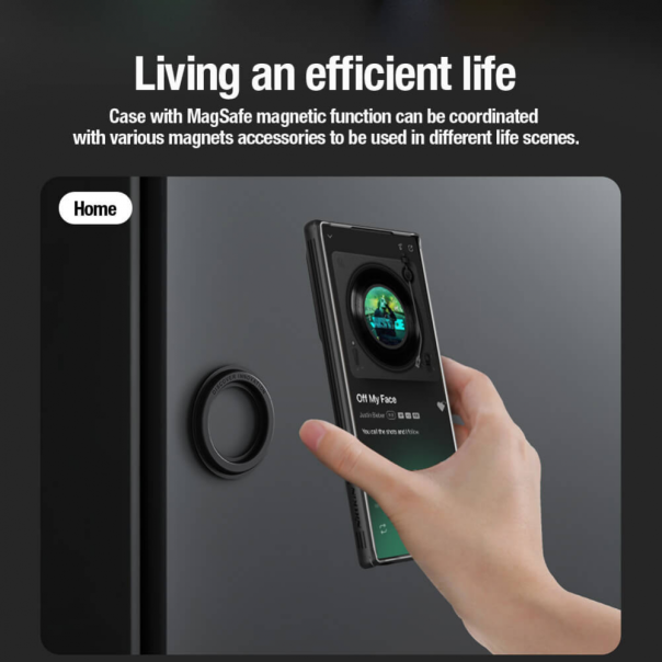 Maska za Samsung Galaxy S24 Ultra Nillkin CamShield Pro Magnetic crna - 212086