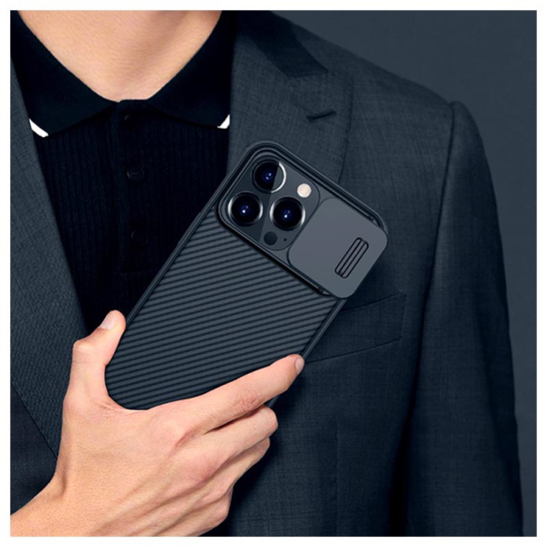 Maska za iPhone 13 Pro 6.1 Nillkin CamShield Pro crna - 95751