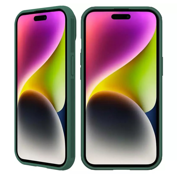 Maska za iPhone 15 6.1 Nillkin CamShield Pro zelena - 209895