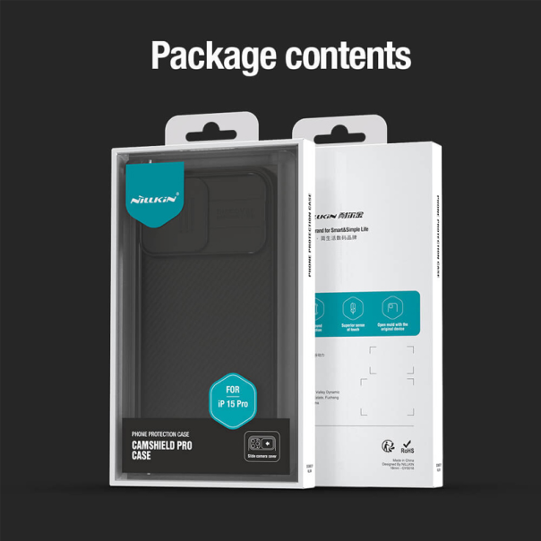 Maska za iPhone 15 Pro 6.1 Nillkin CamShield Pro plava - 209508