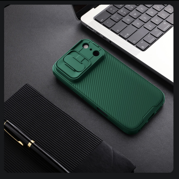 Maska za iPhone 17 Pro 63 Nillkin CamShield Pro zelena - 223567