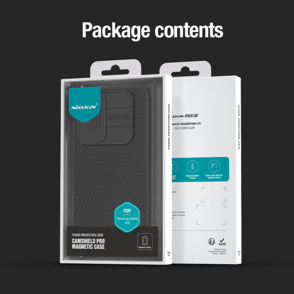 Maska za Samsung Galaxy A35 5G Nillkin CamShield Pro crna - 212497