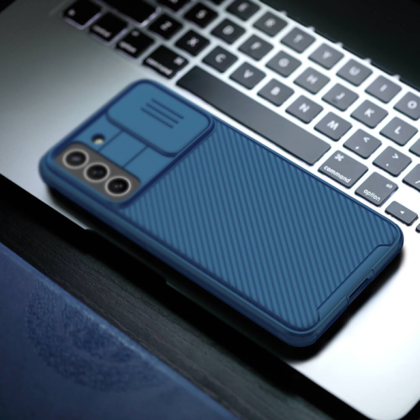 Torbica Nillkin CamShield Pro za Samsung G990 Galaxy S21 FE plava - 95101-1