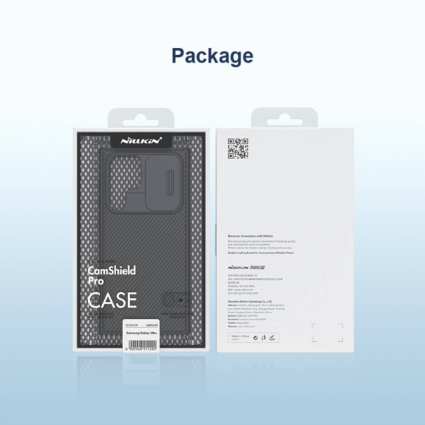 Maska za Samsung Galaxy S22 Ultra 5G Nillkin CamShield Pro zelena - 99079