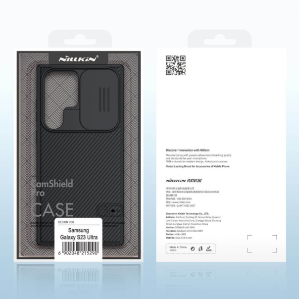 Maska za Samsung Galaxy S23 Ultra Nillkin CamShield Pro crna - 205715