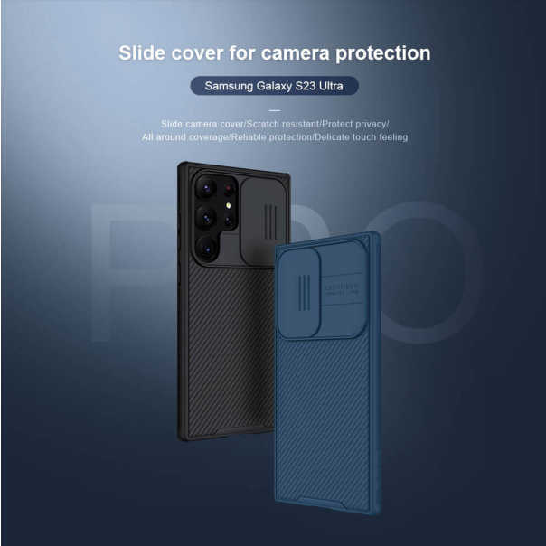 Maska za Samsung Galaxy S23 Ultra Nillkin CamShield Pro zelena - 205938