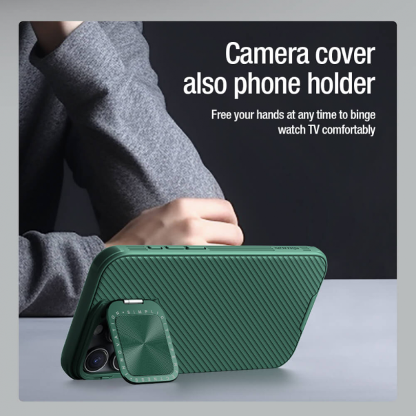 Maska za iPhone 16 Pro Max 6.9 Nillkin CamShield Prop Magnetic crna - 216327-1