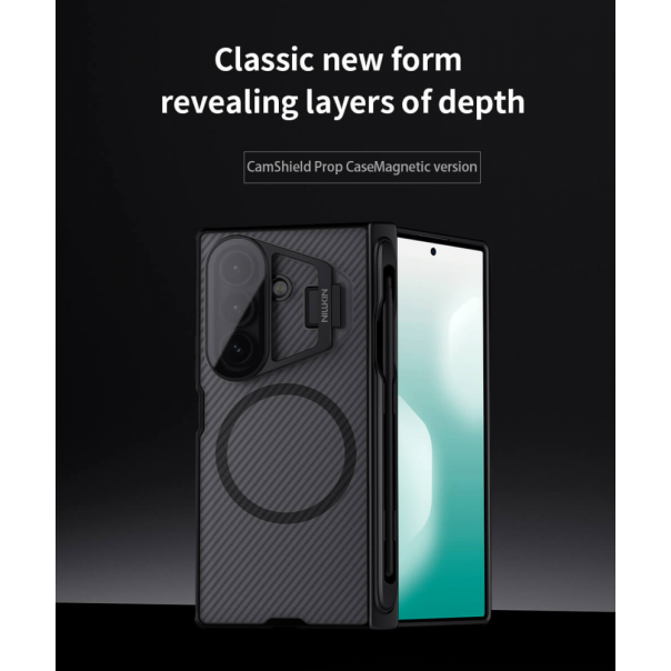 Maska za Samsung F966B Galaxy Z Fold 7 crna (with pen) Nillkin CamShield Prop Magnetic - 223466