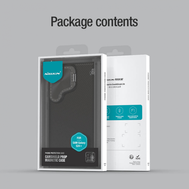 Maska za Samsung Galaxy S24 Plus Nillkin CamShield Prop Magnetic crna - 212099