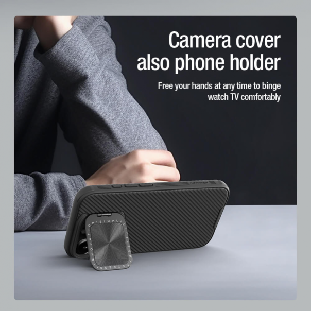 Maska za iPhone 16 Pro 6.3 Nillkin CamShield Prop crna - 216328