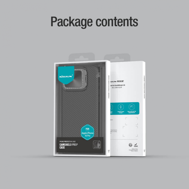 Maska za iPhone 16 Pro 6.3 Nillkin CamShield Prop crna - 216328