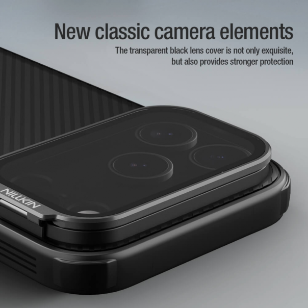 Maska za iPhone 17 Pro 63 Nillkin CamShield Prop crna - 223886