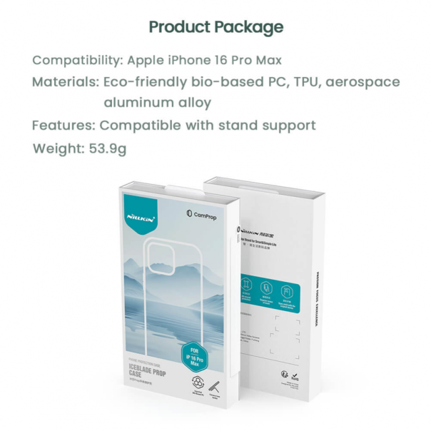 Maska za iPhone 16 Pro Max 6.9 Nillkin Ice blade Prop zelena - 216330-1