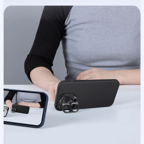 Maska za iPhone 14 Pro 6.1 Nillkin Lens Wing Magnetic zelena - 206167