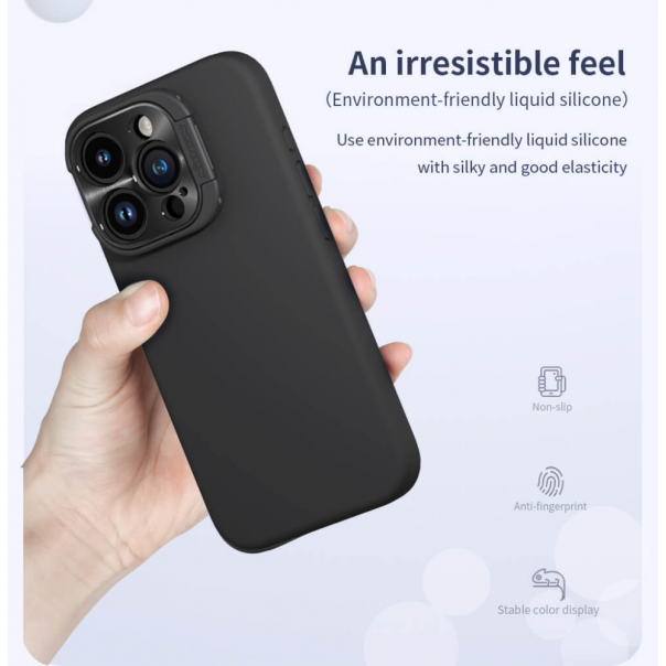 Maska za iPhone 15 Pro 6.1 Nillkin Lens Wing Magnetic plava - 212111