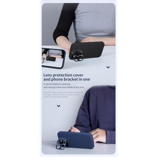 Maska za iPhone 15 Pro 6.1 Nillkin Lens Wing Magnetic zelena - 212112