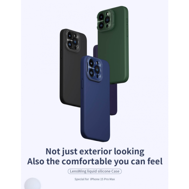 Maska za iPhone 15 Pro Max 6.7 Nillkin Lens Wing Magnetic crna - 212113-1