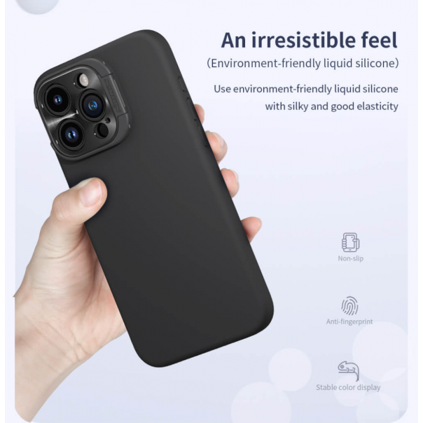 Maska za iPhone 15 Pro Max 6.7 Nillkin Lens Wing Magnetic crna - 212113-1